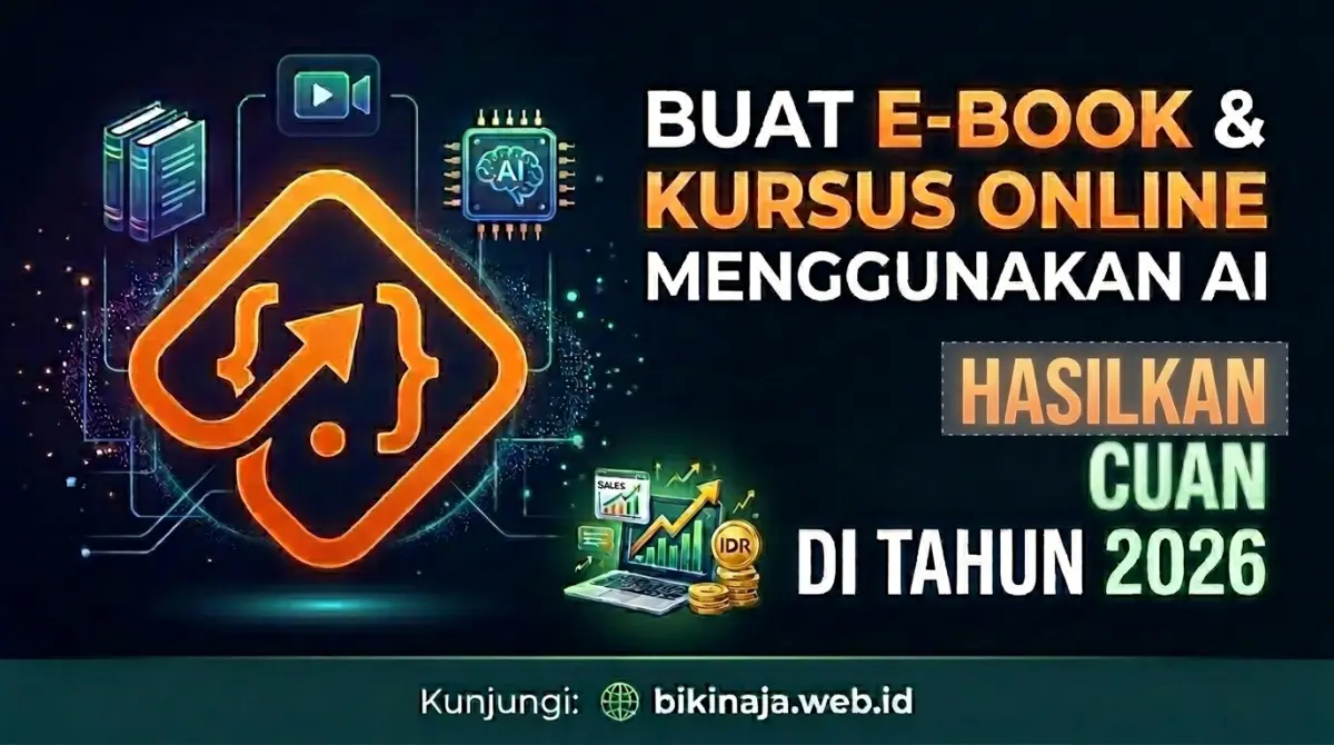 Bikin E-Book & Online Course Pakai AI – Cara Cuan di Tahun 2026