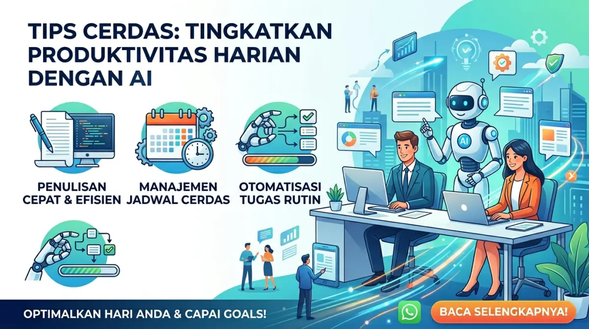 7 Tips Menggunakan AI untuk Meningkatkan Produktivitas Sehari-Hari Tanpa Overwhelm